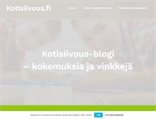 Tablet Screenshot of kotisiivous.fi